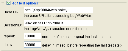 test options