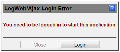 Login errors